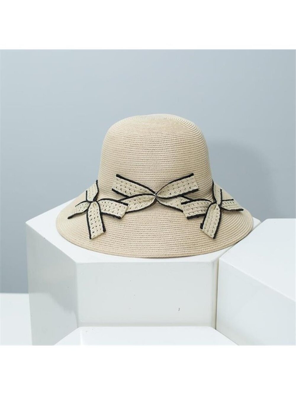 Bowknot Straw Sun Hat